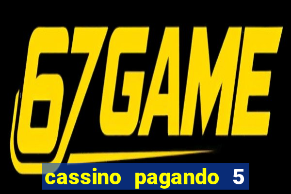 cassino pagando 5 reais no cadastro